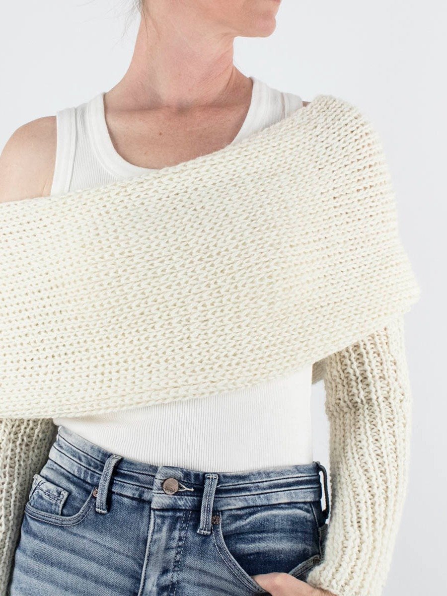 Squishiest Sweater Scarf Knitting Pattern - Wonderlights product image (3)