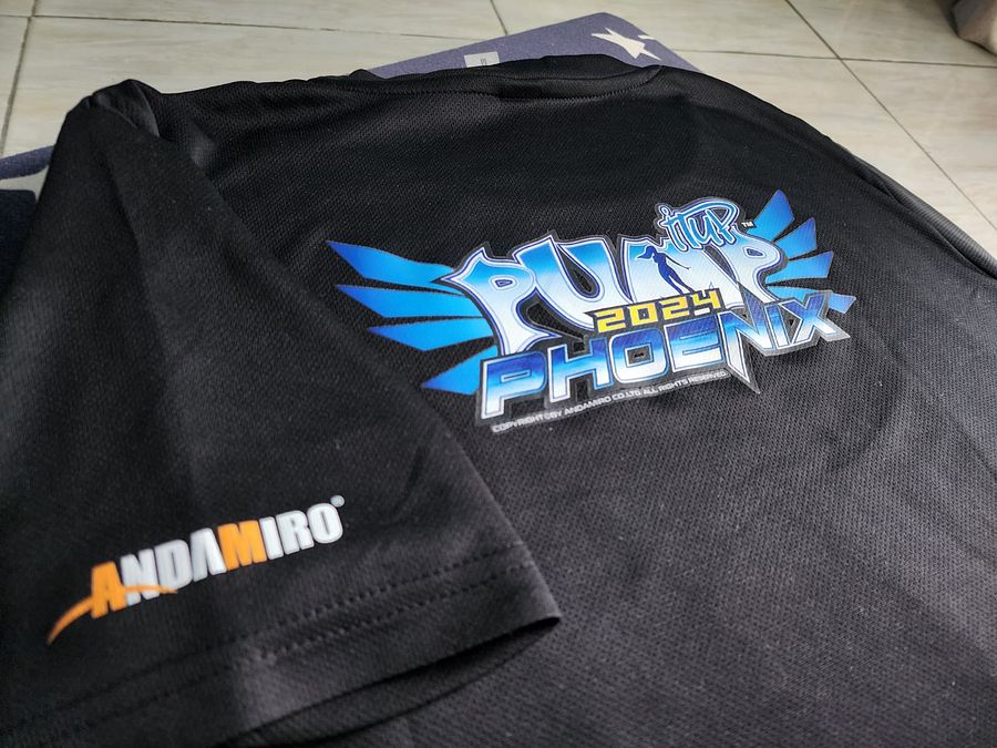 Pump It Up Phoenix 2024 DRI-FIT Shirt Black Andamiro Dance Rhythm Game product image (1)