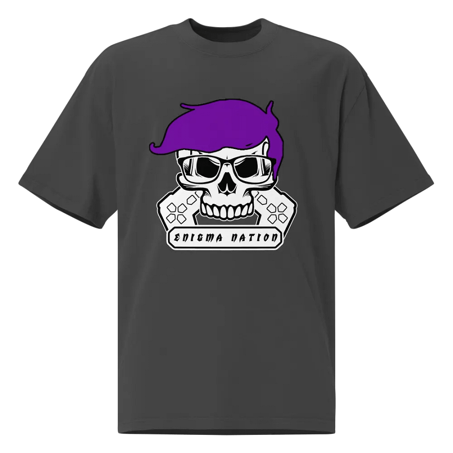 Enigma Nation AS Colour Premium Oversized Faded T-Shirt (PRINTED) product image (3)