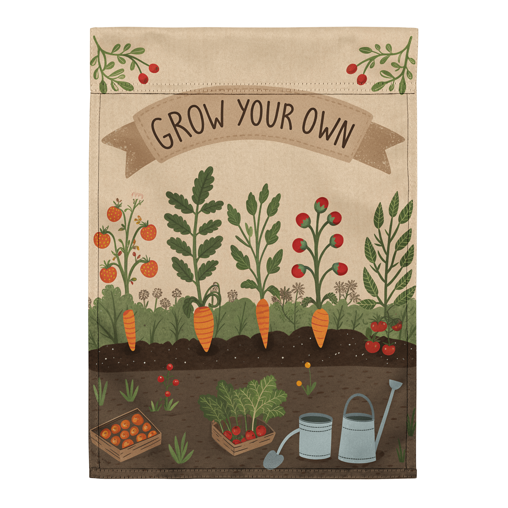 Grow Your Own Food Garden Flag product image (1)