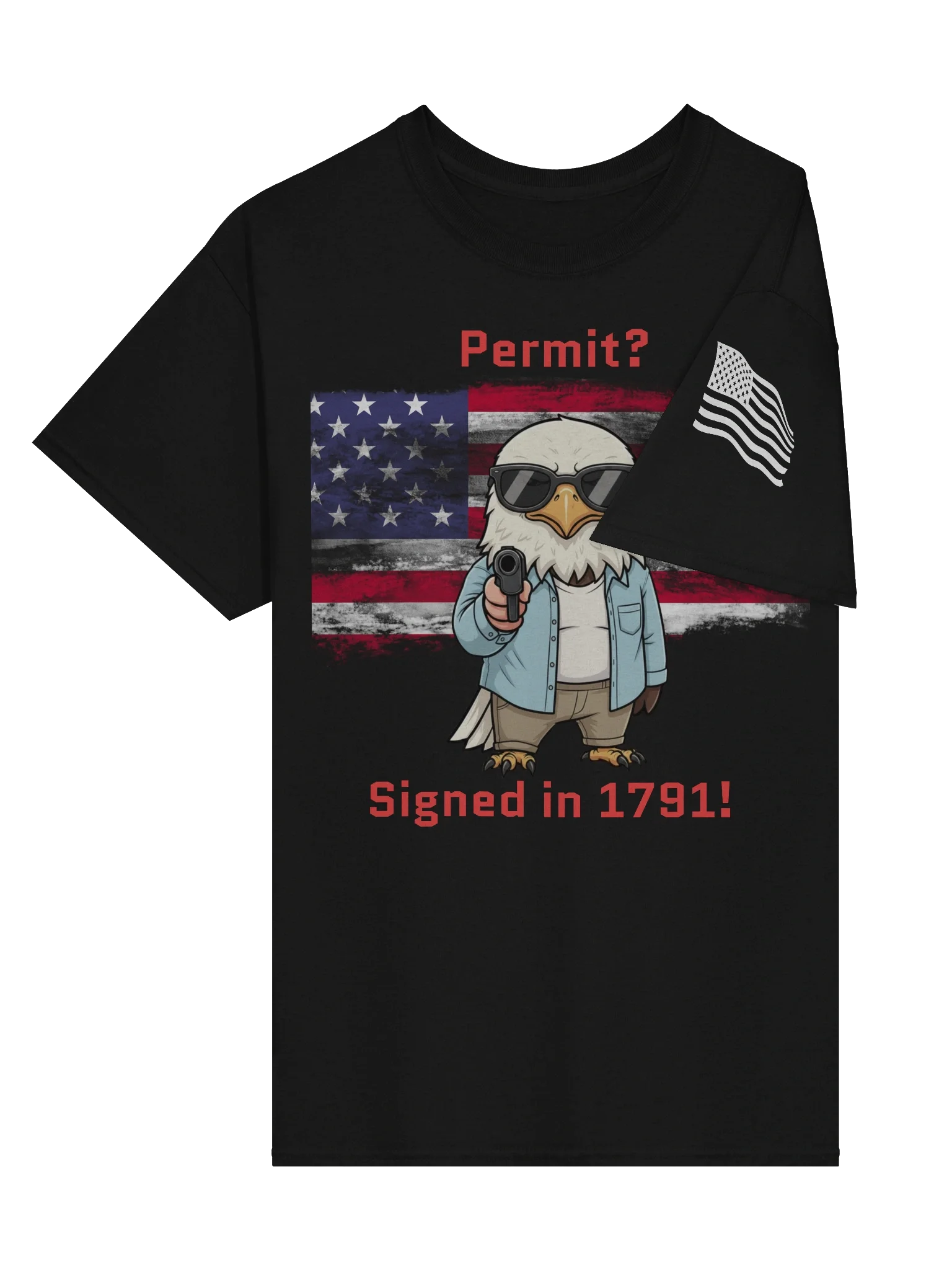 Eagle Permit Tee – Signed, Sealed, Freedom! product image (13)