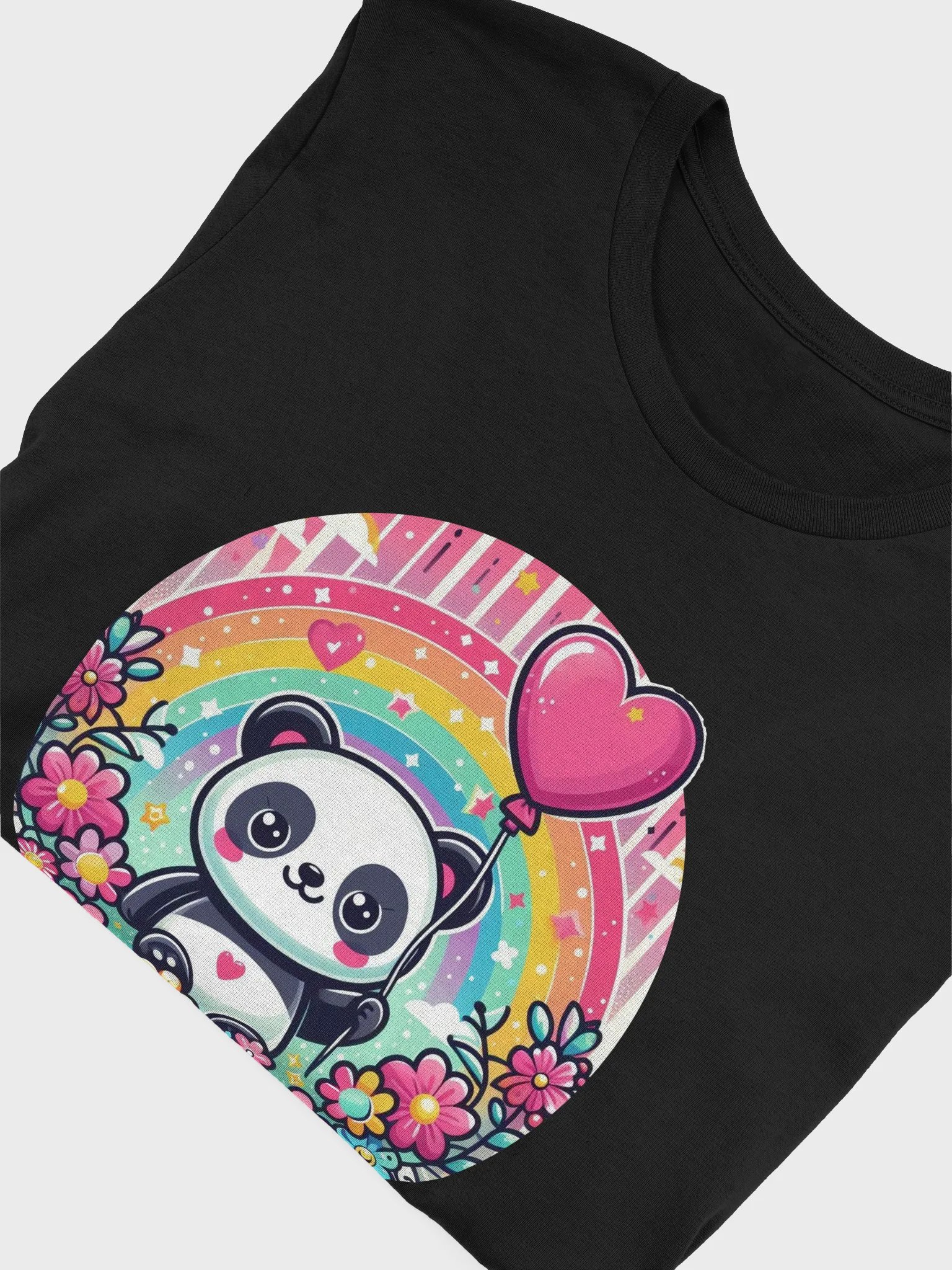 Panda with Heart T-shirt product image (5)