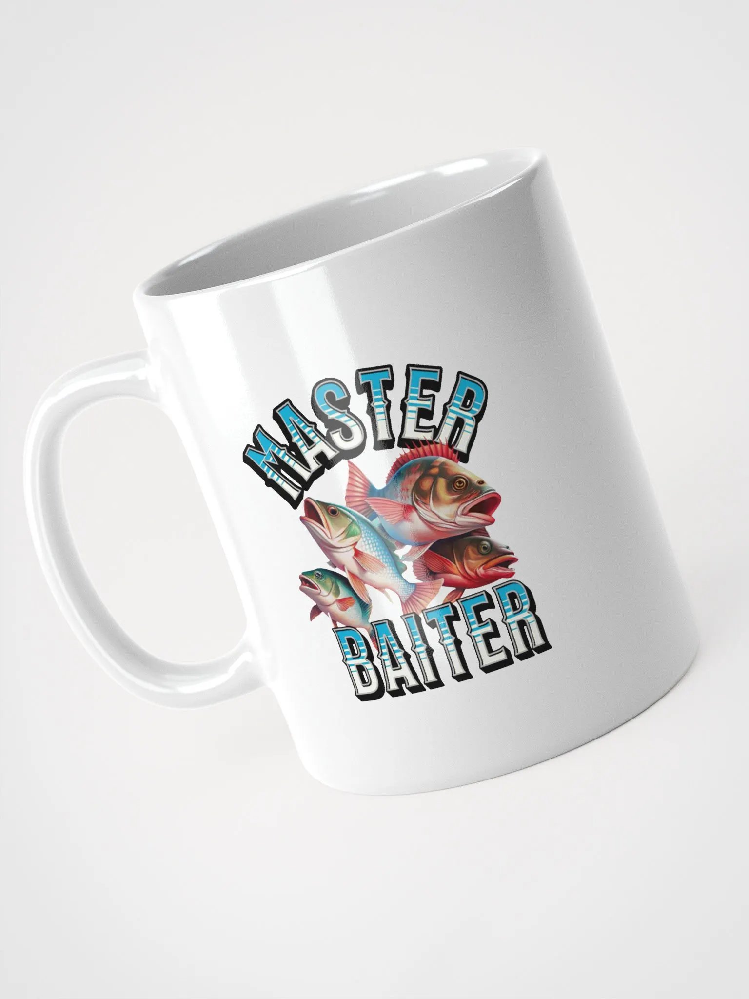 Master Baiter Fishing White Glossy Mug product image (2)