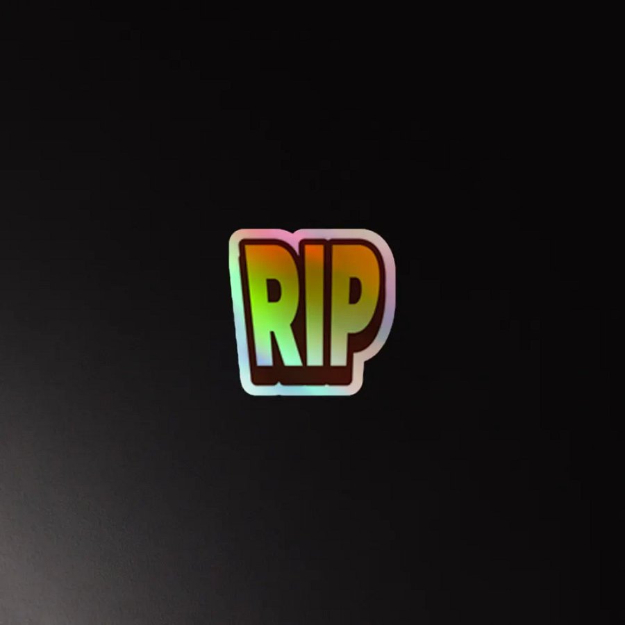 RIP Holographic Sticker product image (2)
