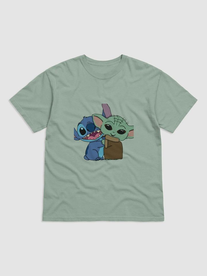 Just4FunRoy Cuddly Yoda en Stitch T-Shirt product image (6)
