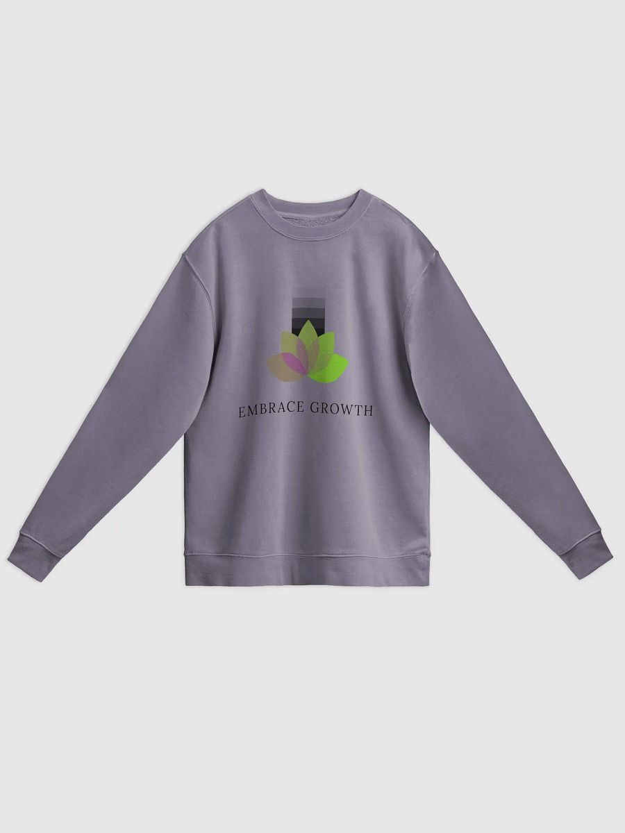 embrace growth, Unisex Pigment Dyed Sweatshirt product image (1)