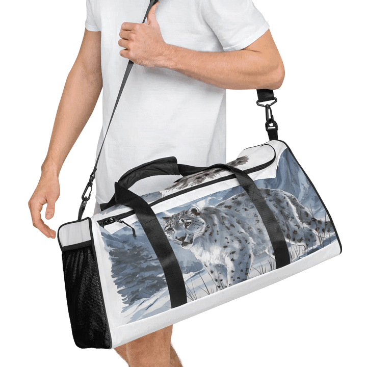 Snow Leopard Stalker Duffle Bag product image (2)