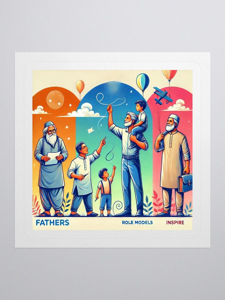 Inspiring Fathers Kiss Cut Stickers product image (1)