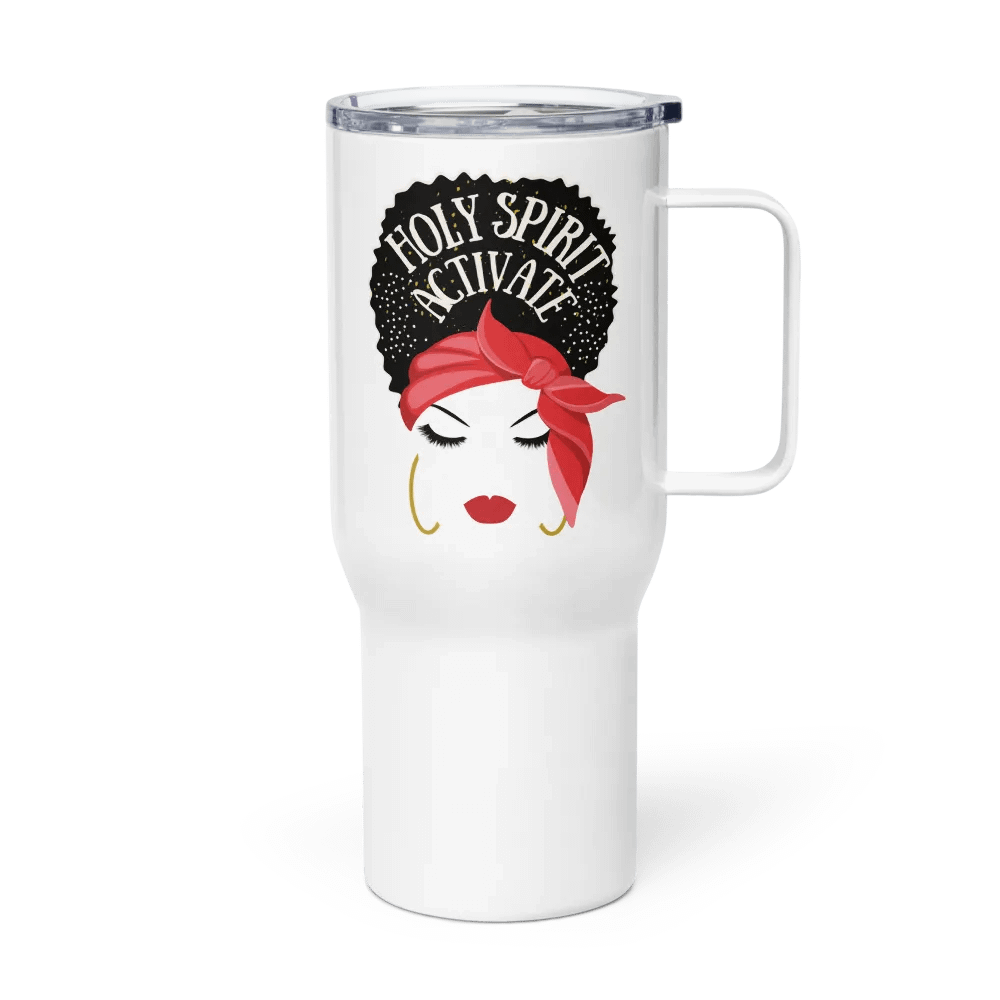 Red- Holy Spirit Activate 25 OZ Stainless Steel Tumbler With Handle product image (7)
