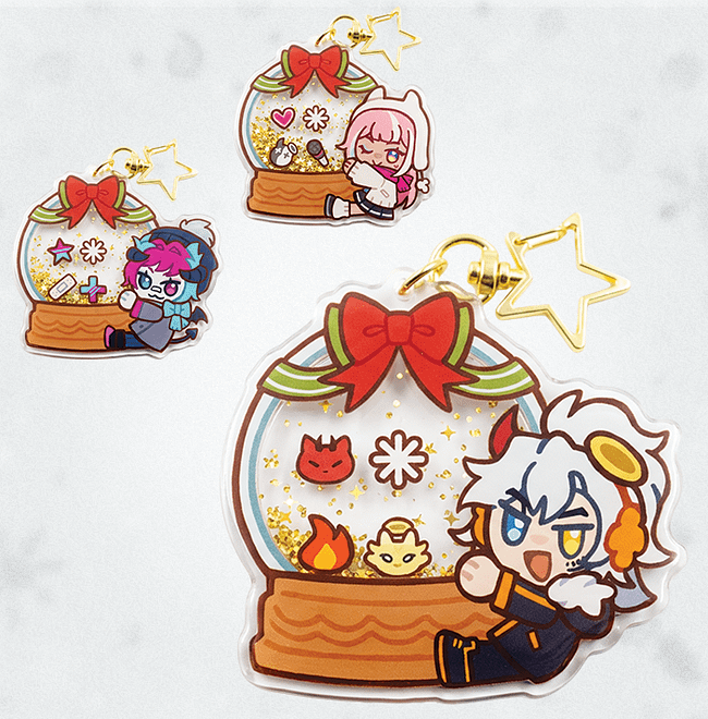 Holographic Shaker Keychains