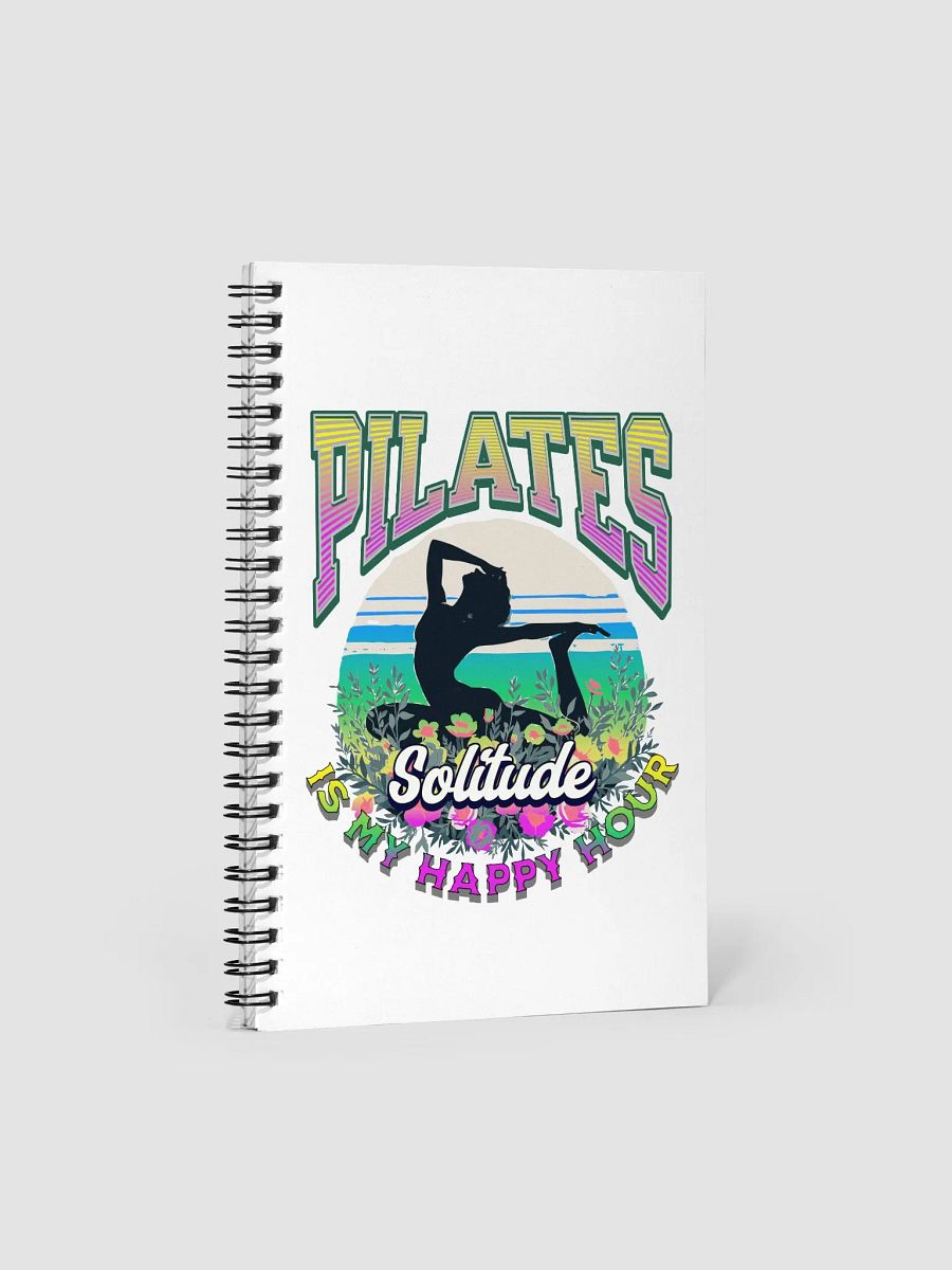 Pilates Is My Happy Hour Solitude Spiral Notebook product image (1)