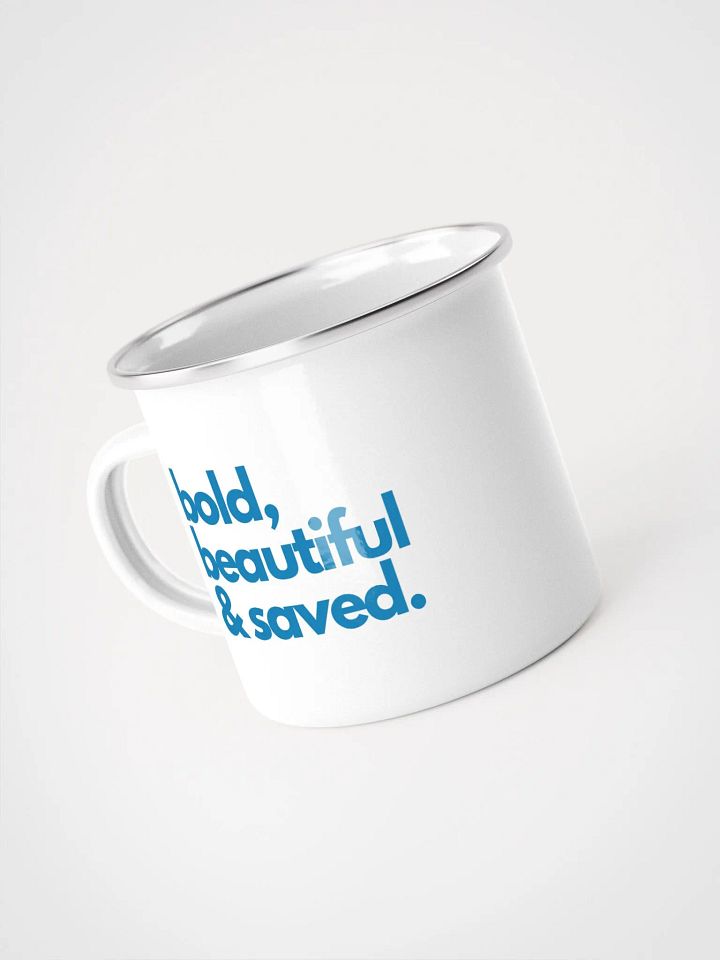 Bold Beautiful & Saved Enamel Mug product image (2)
