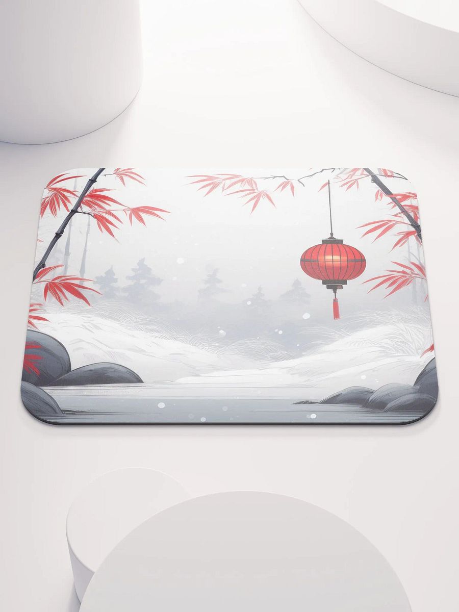 Snowy Lantern Small Mouse Pad (7 x 9) product image (6)
