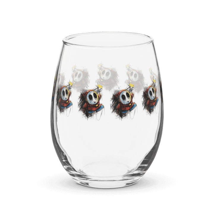 Shy Guy by StephyJ Stemless Wine Glass product image (2)