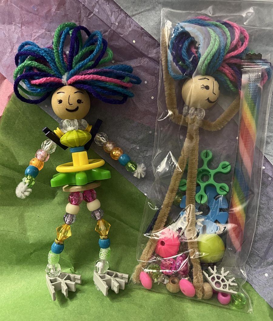 Steampunk Build A Bead Folk ~Girl Kit product image (2)