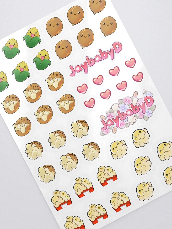 The POPCORN FAMILY Small Sticker Set product image (2)