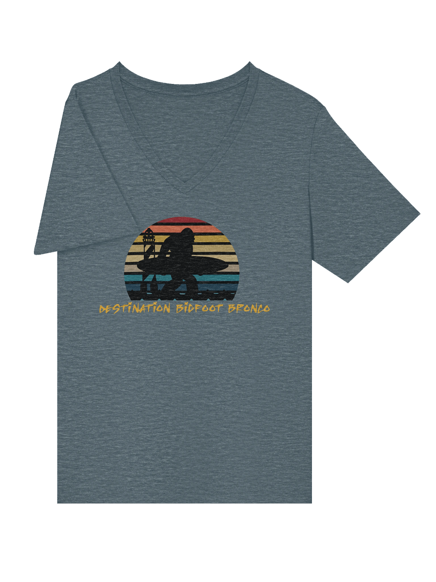Destination Bigfoot Bronco Classic Logo Bella+Canvas Women's Relaxed V-Neck T-Shirt (Multiple Colors Available) product image (38)