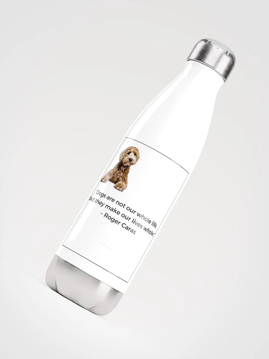 Poodle Water Bottle (White) product image (4)