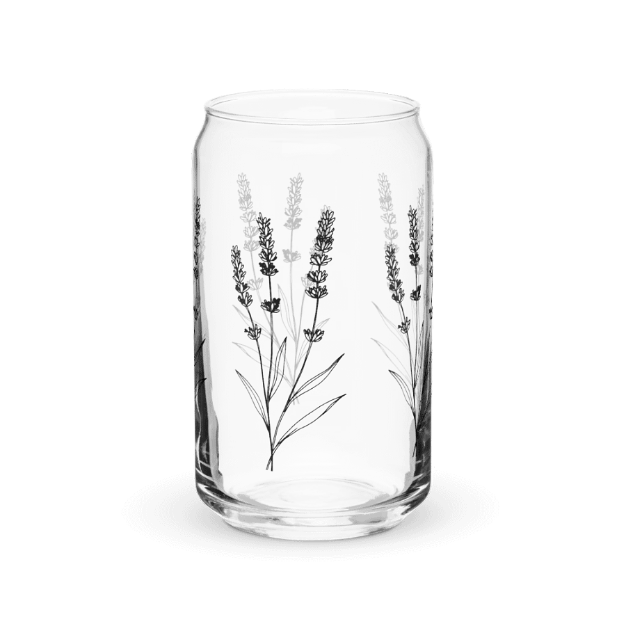 Lavender Sip in Style: Can-Shaped Glass product image (9)