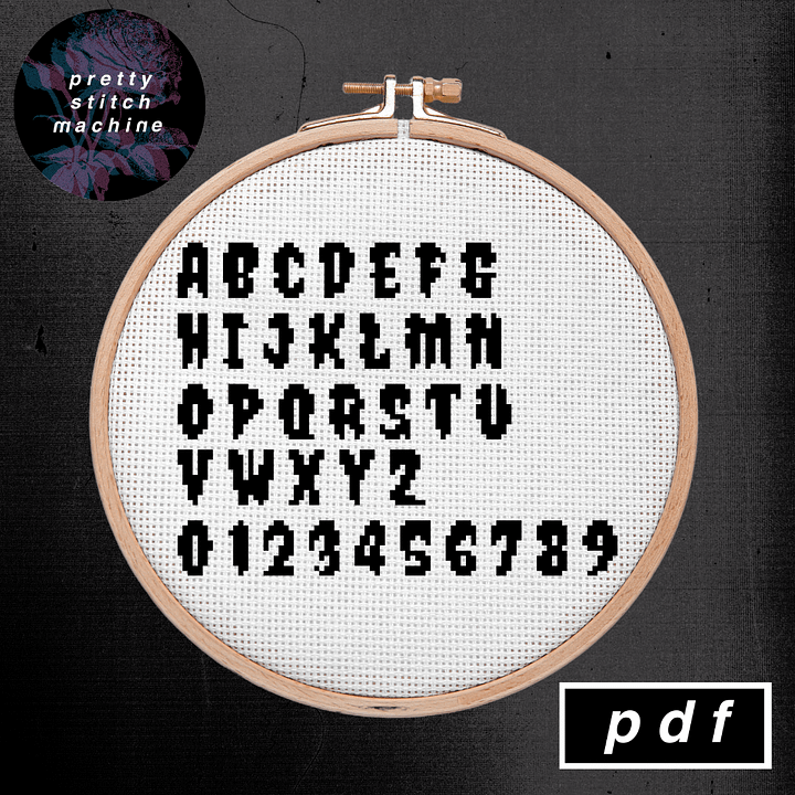 Horror Halloween Alphabet / Font Pattern product image (1)