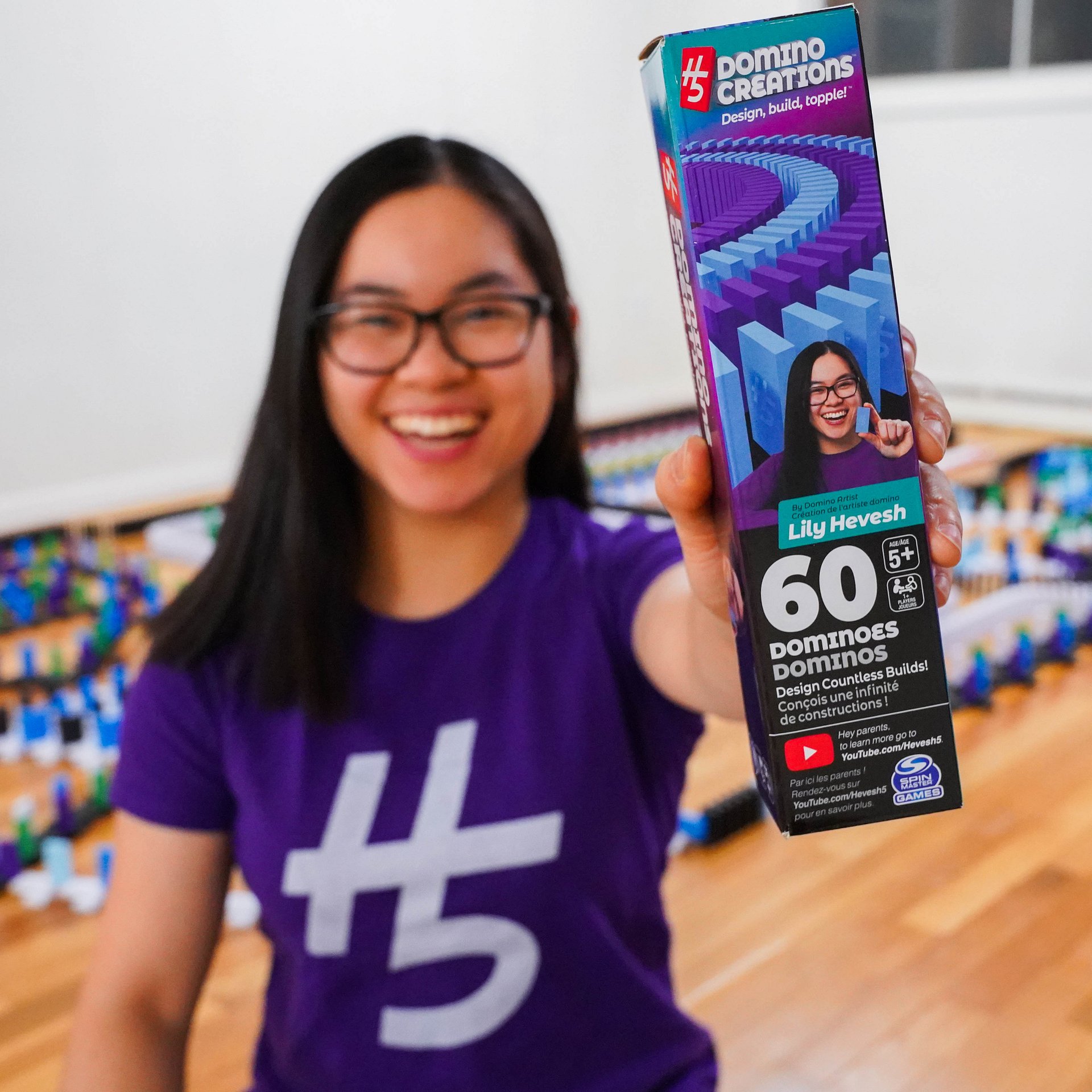 60-Piece H5 Domino Creations Pack (Light Blue & Purple) product image (5)