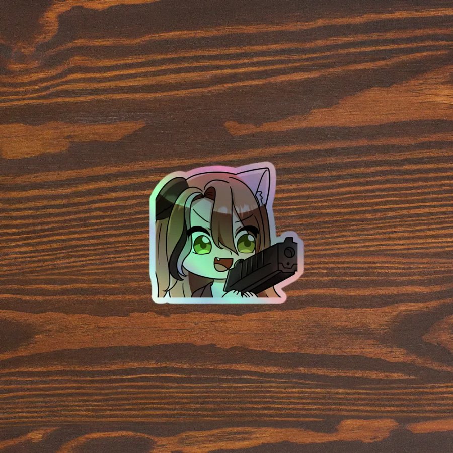 bang bang emote holographic sticker product image (5)