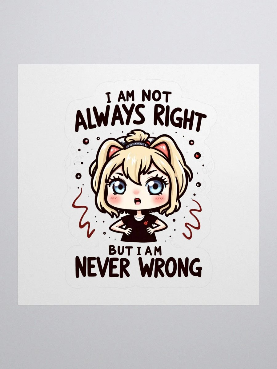 Never Wrong Kiss Cut Stickers product image (1)