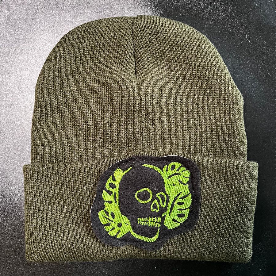 Dark Green Beanie with Green and Black Patch product image (1)