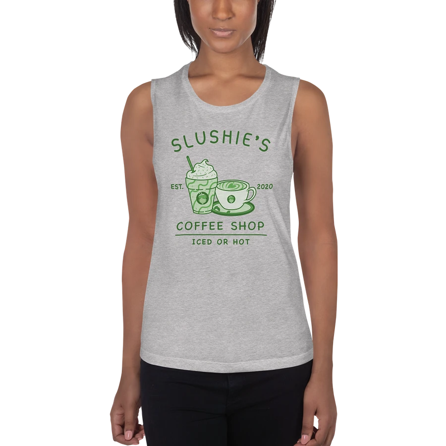 Slushie's Coffee Shop (Green) | Women's Muscle Tank product image (2)