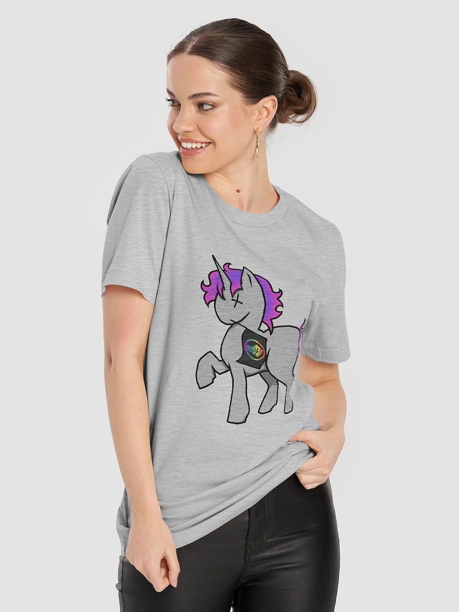 Unicorn + rainbow BLM logo flag T-Shirt product image (8)