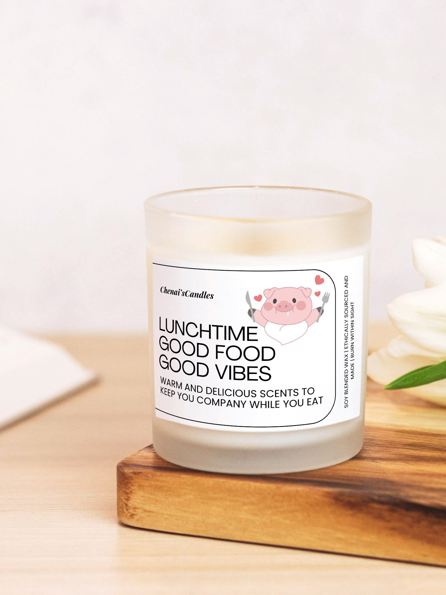 Lunch Vibes Frosted Candle product image (3)