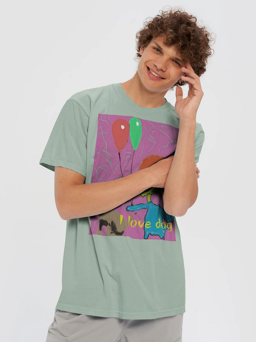 Comfort Colors Garment-Dyed Heavyweight T-Shirt: i love dog product image (5)