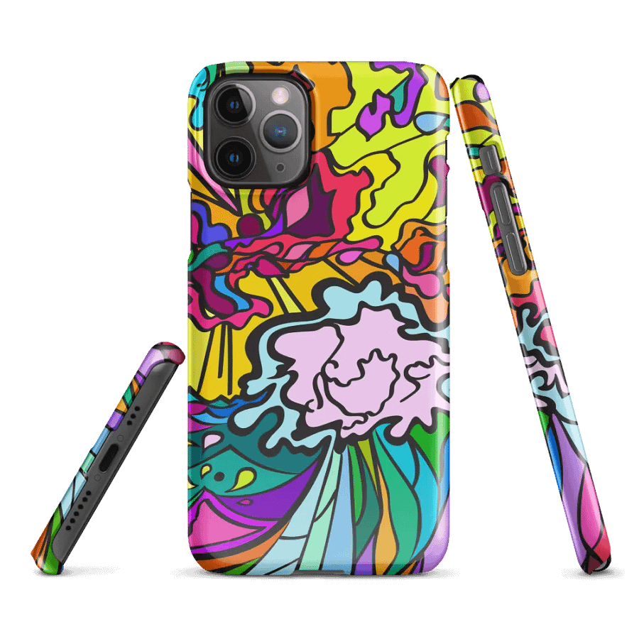 Vibrant Abstract iPhone® Snap Case – Wave at Sunset product image (1)