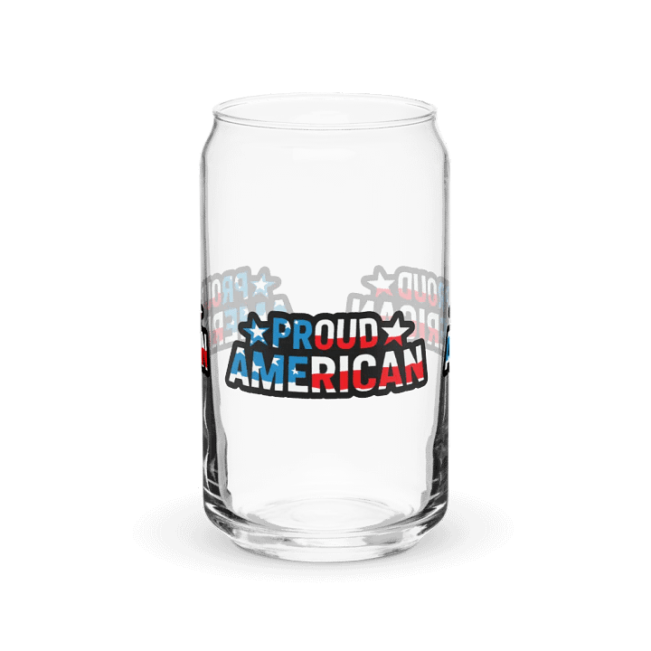 Can-Shaped Glass: Proud American product image (2)