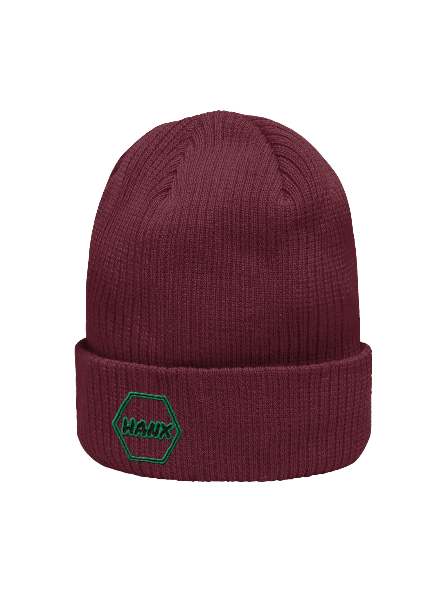 Hanxagon, Reverse Colorway- Atlantis Organic Ribbed Beanie product image (11)
