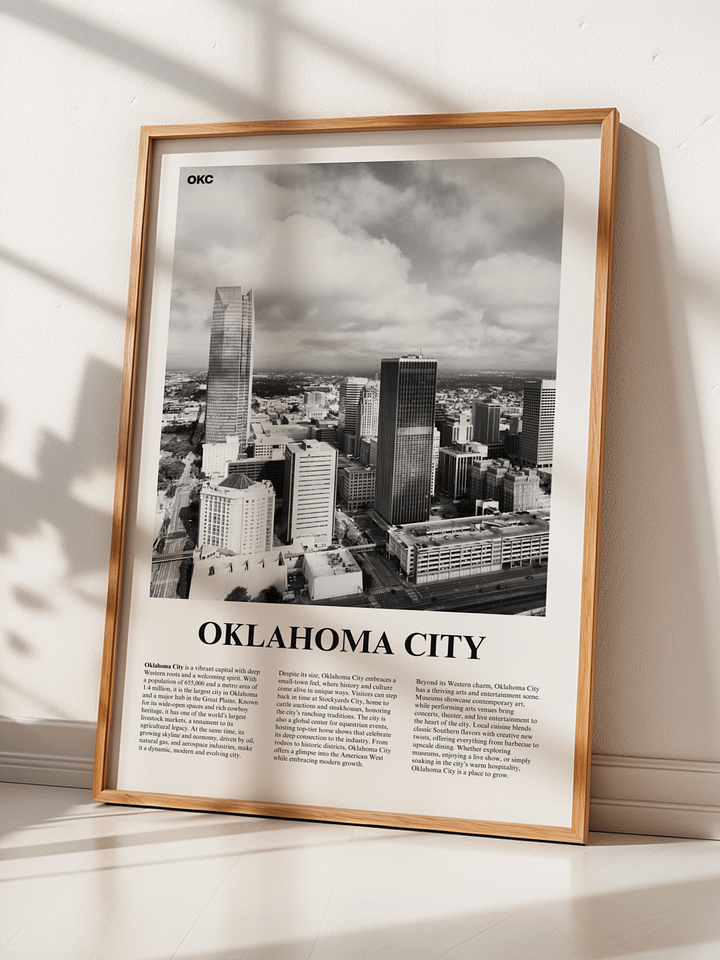 Oklahoma City 01 Newspaper Poster product image (2)