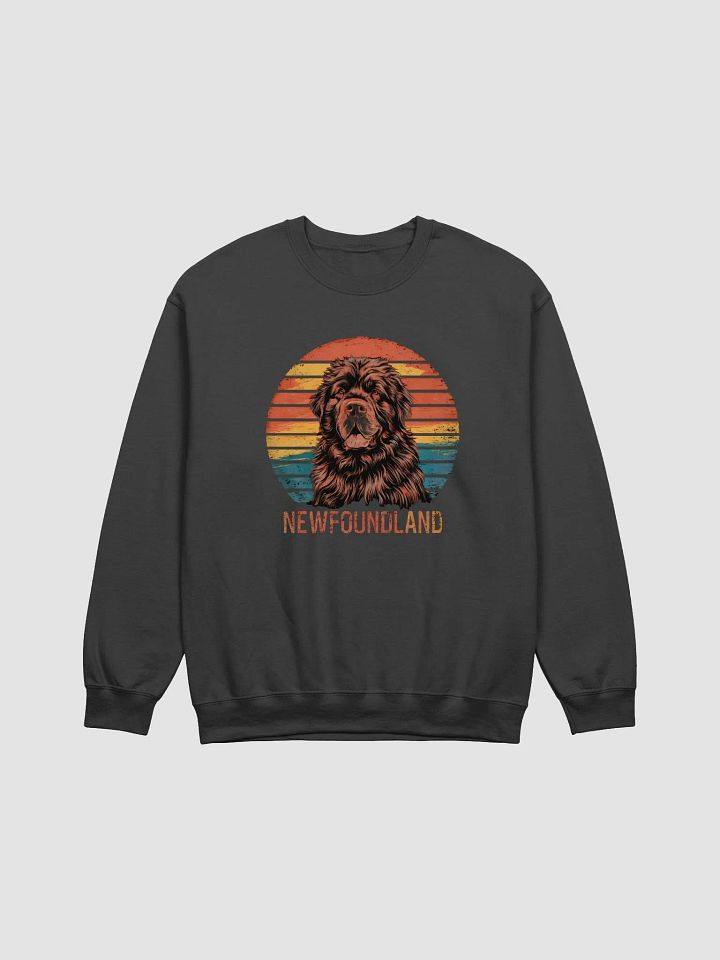 Retro Newfoundland Dog Sweatshirt for Men & Women - Soft & Comfortable product image (1)