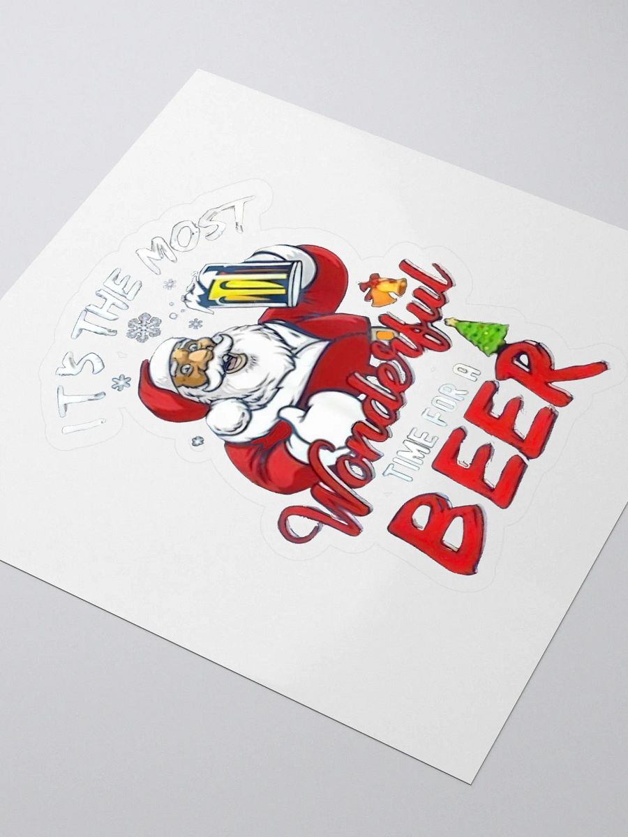 Santa’s Holiday Cheers Kiss Cut Stickers product image (3)