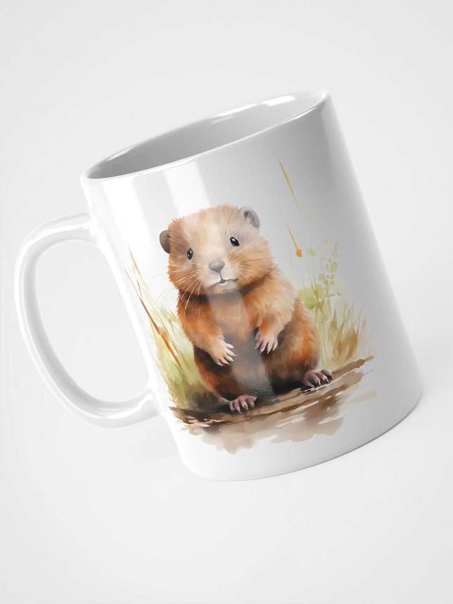 Beaver Baby White Glossy Mug product image (3)