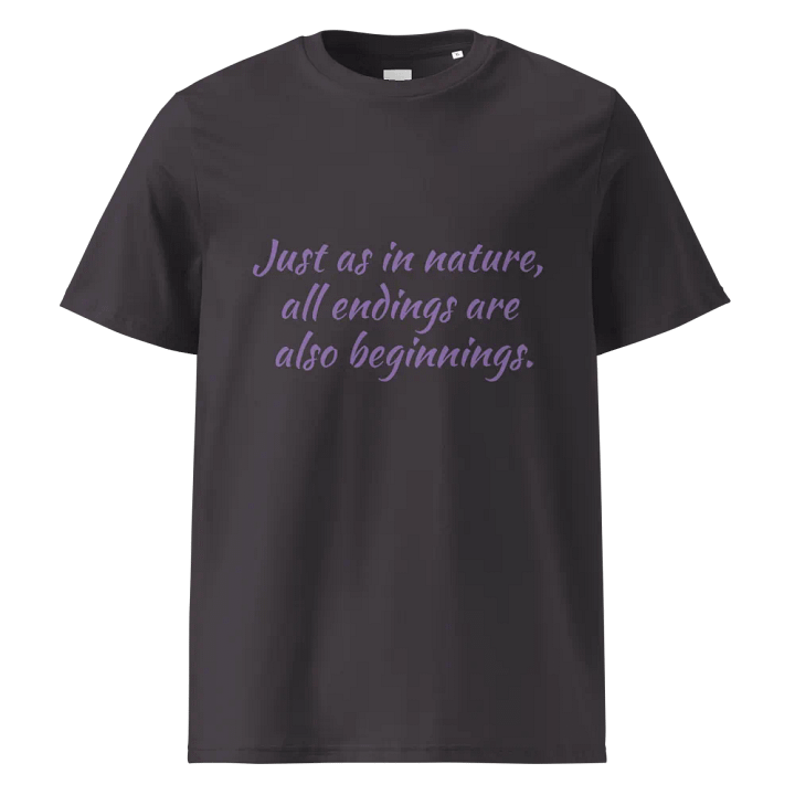 New Beginnings Quote Organic Tee product image (1)