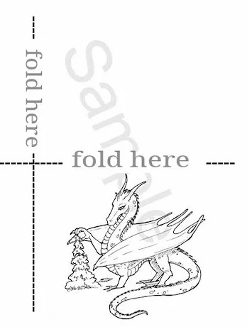 Putting the Star on the Tree - digital coloring page product image (1)