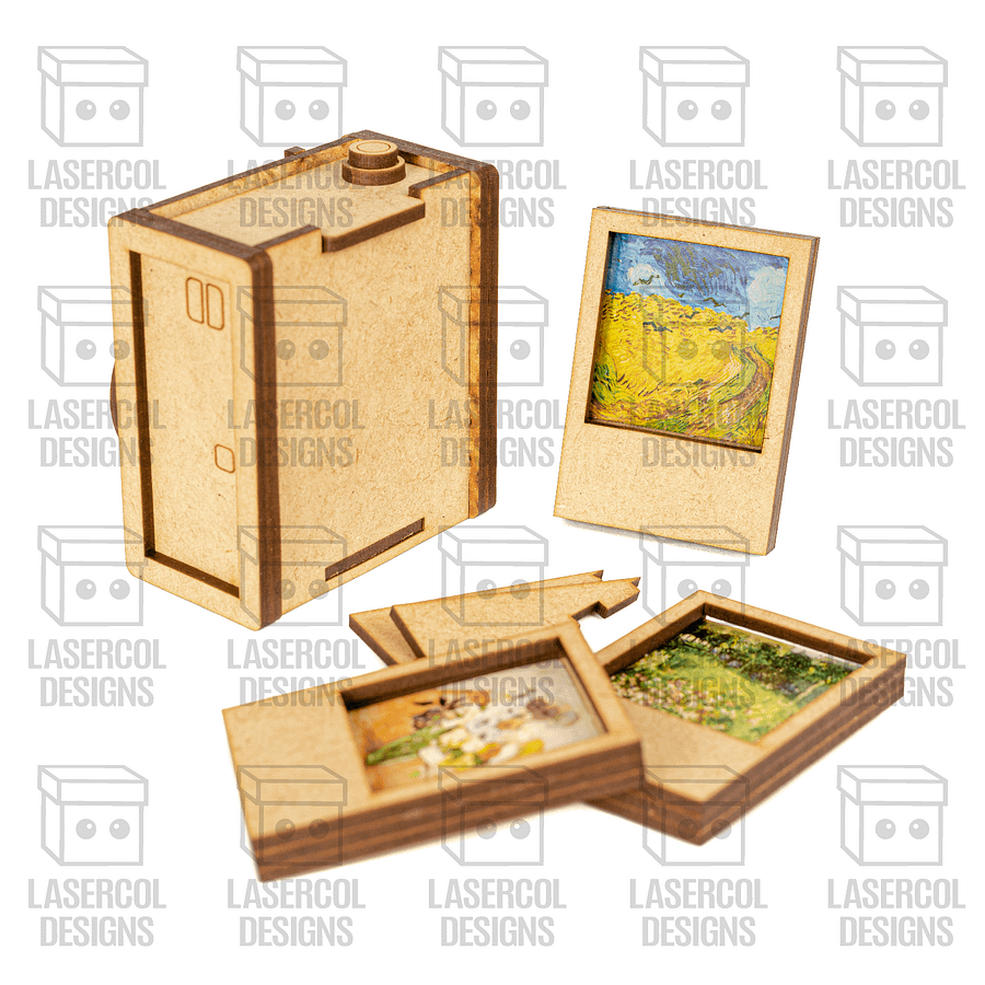 Instant Camera Photo Frames Box - Laser Cut Files product image (8)