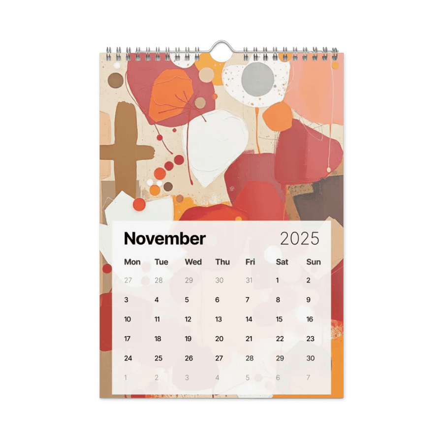 ART ABSTRACT WALL CALENDAR 2025 product image (11)