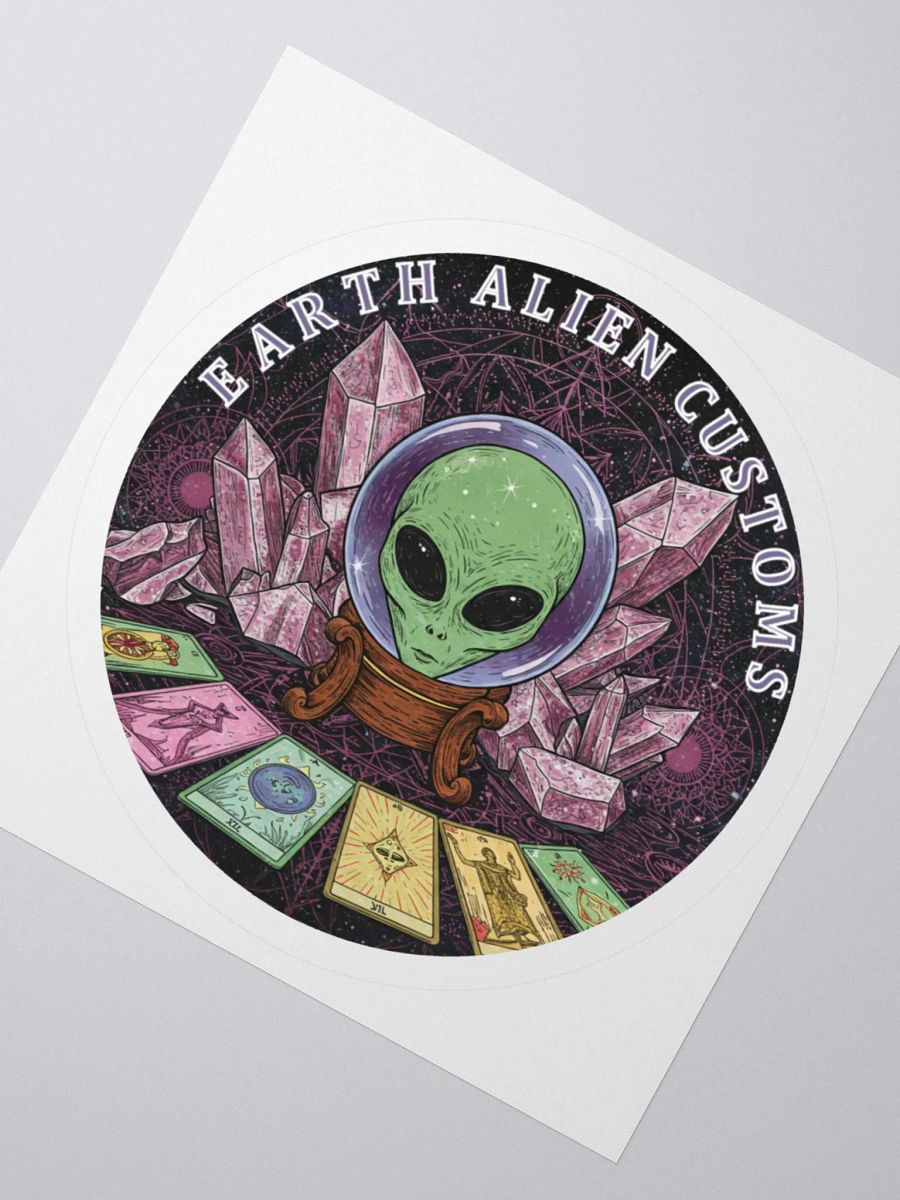 Crystal Ball Alien og design, Kiss-Cut Stickers product image (2)