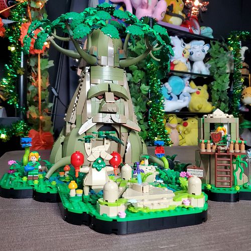 The Lego Deku Tree set I built on Sundays stream. Was fun! Took 13 hours with interuptions #Zelda #Link #Lego #Zeldo #Bricks ...