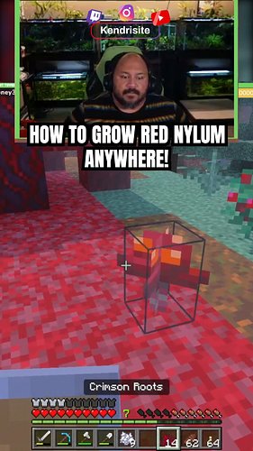 How to grow Red Nylum trees and farm!  #minecraftmemes #clips #shorts #reels #minecraft