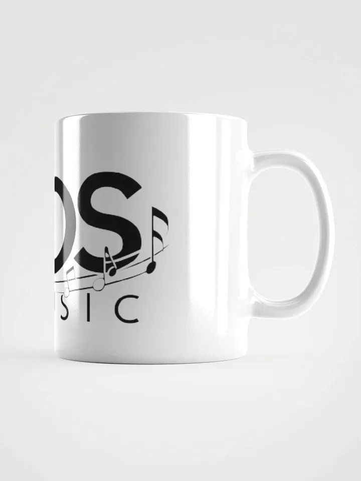 TDS Music White Ceramic Mug with Music Note Logo - 11oz, 15oz, 20oz Coffee Cup product image (1)