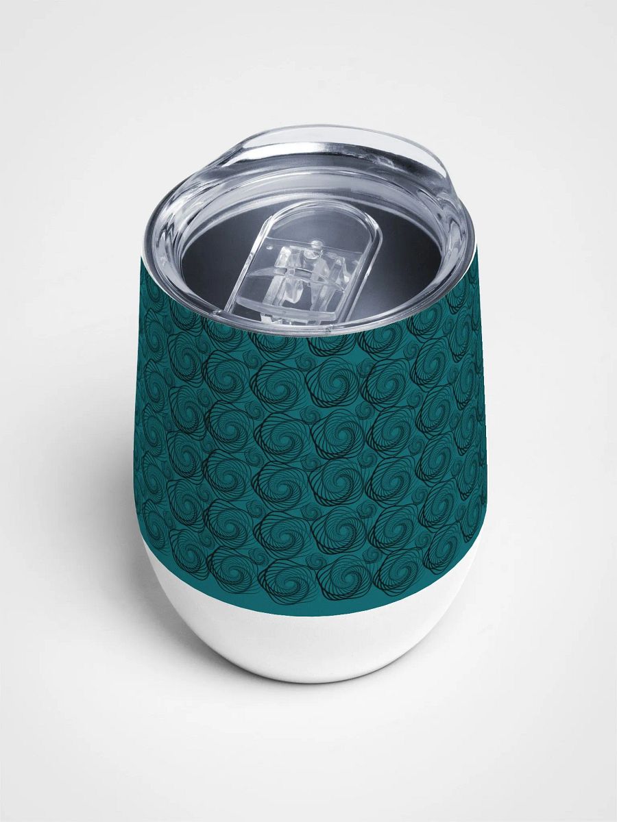 Teal Wine Tumbler sacred Geometry Wine Tumbler for dads men and friend Wine Tumbler product image (4)