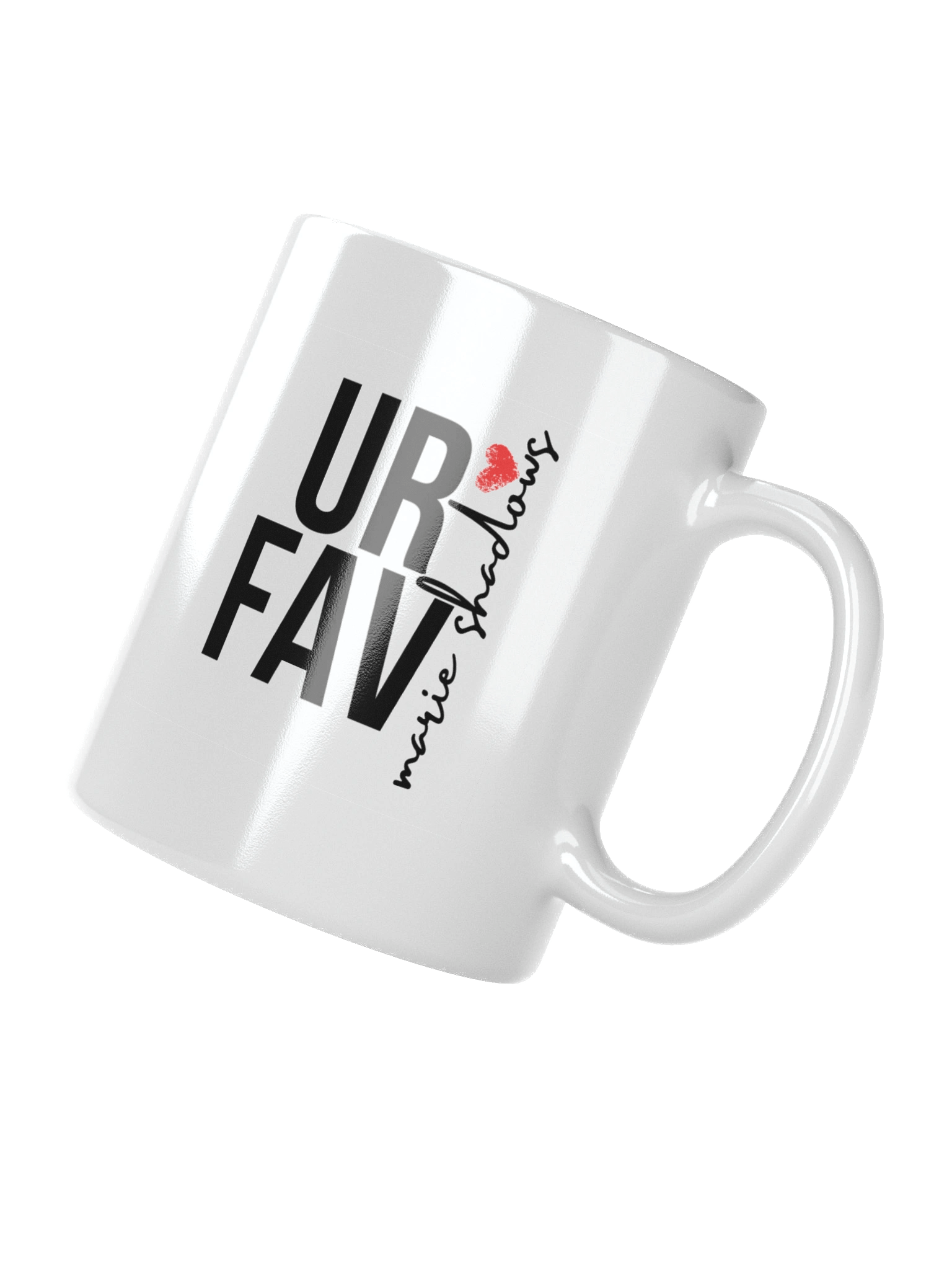 Ur Fav Marie Shadows White Glossy Mug product image (7)