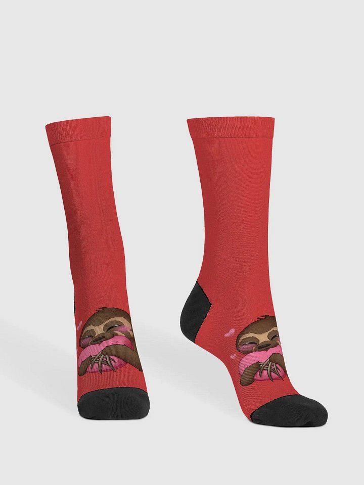 Red Cupid Blushing Crew Socks product image (2)